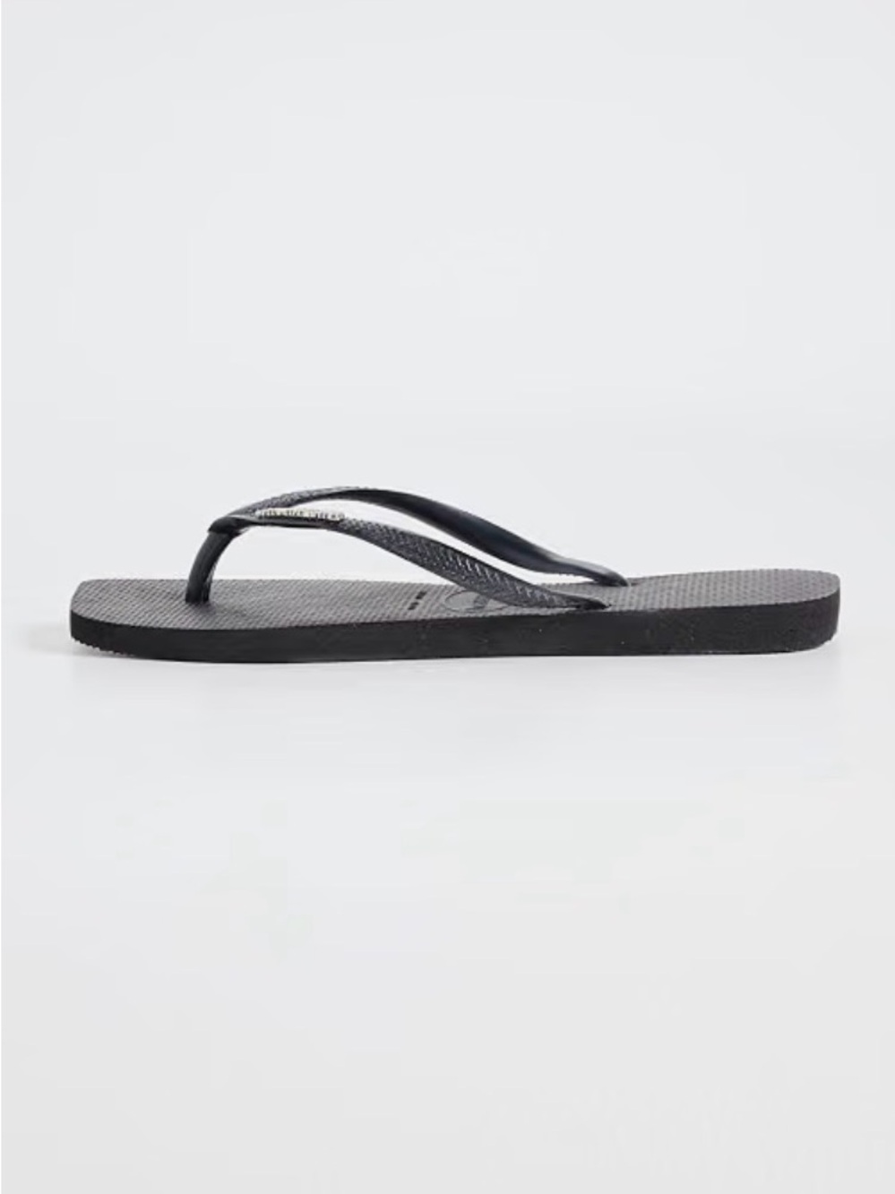 Havaianas Women's Slim Flip Sandals in Black Size 33/34 BR - 3/4 Y US - Picture 4 of 5